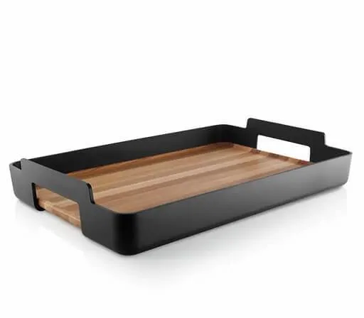 Eva Solo Nordic Kitchen rechteckiges Serviertablett 50x34 cm - Karbonisierter Bambus